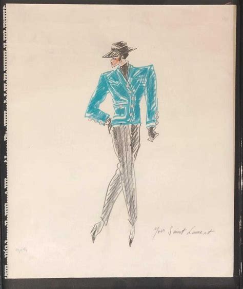 yves saint laurent kunst|yves saint laurent drawings.